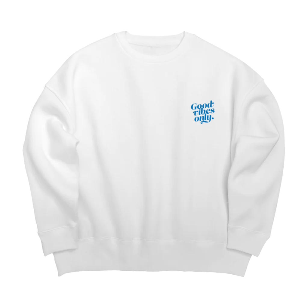 COUCH POTATO CLUBのGood vibes only(Blue logo) ビッグシルエットスウェット