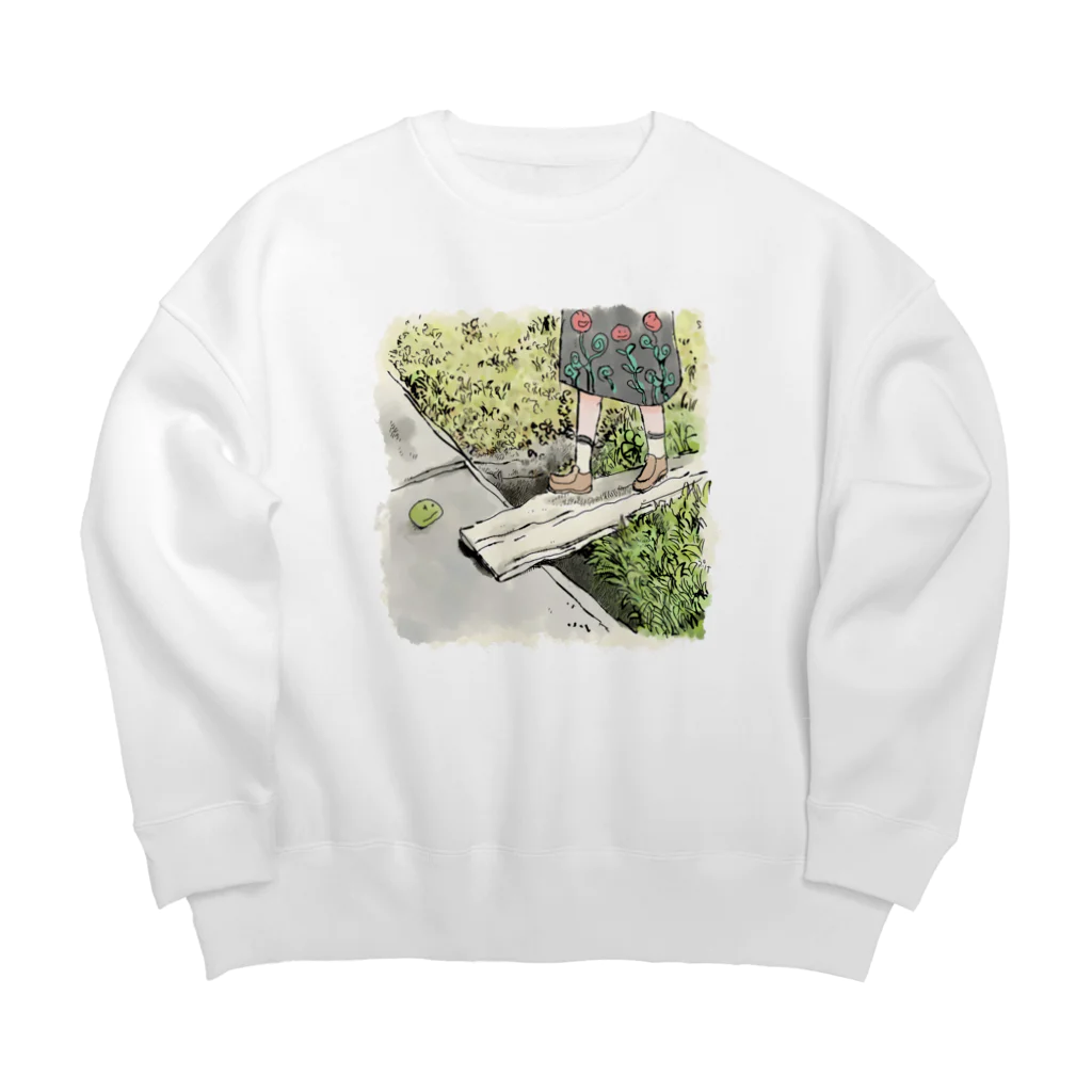 わほぷけのされいやじ Big Crew Neck Sweatshirt