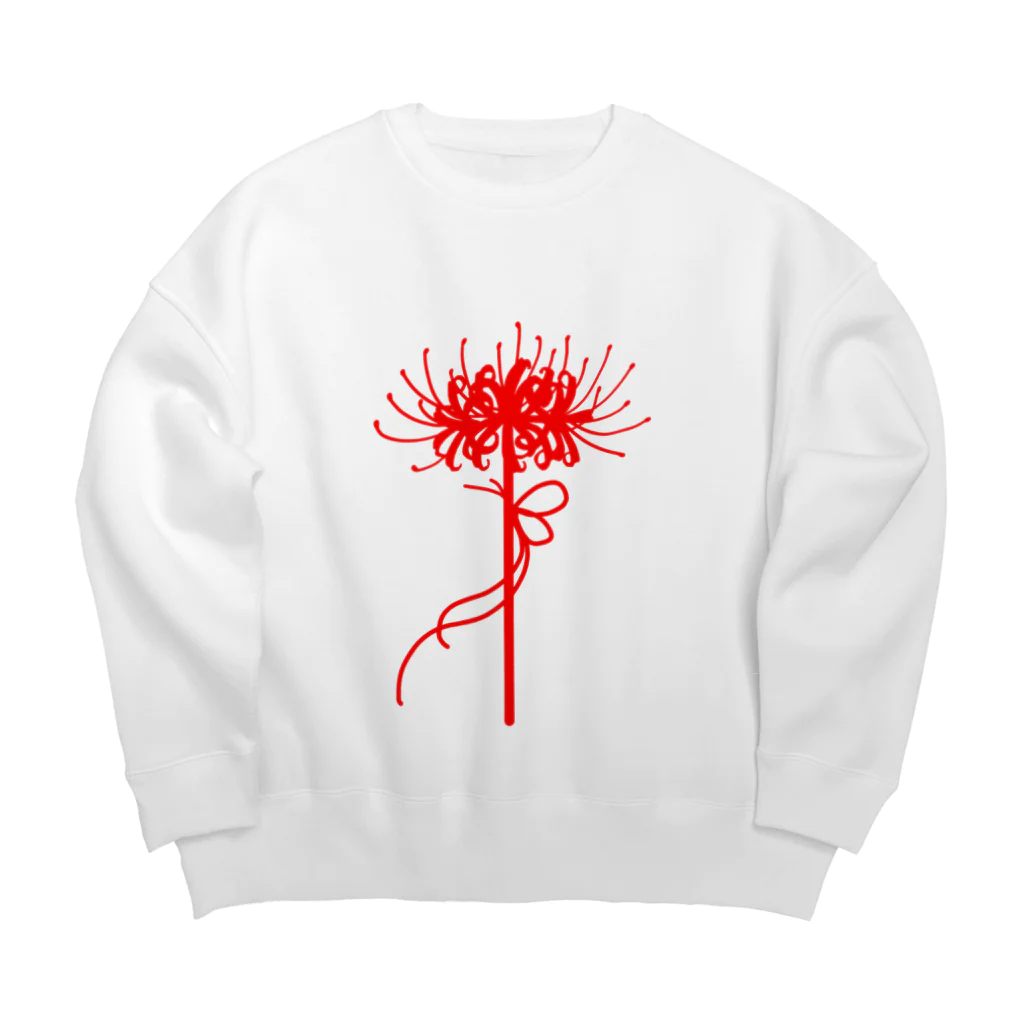 Alba spinaの彼岸花　一輪 Big Crew Neck Sweatshirt