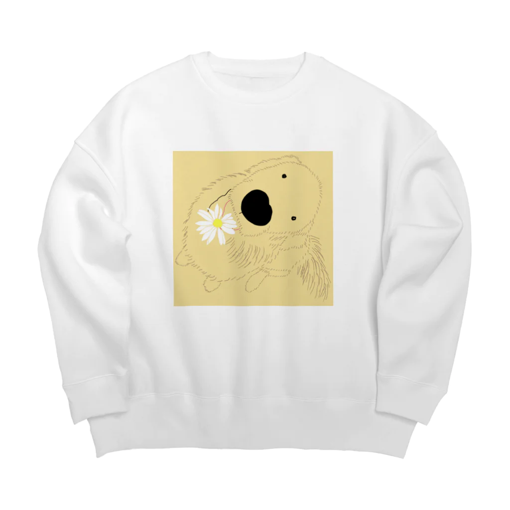 monyuoのゴールデンレトリバーのおかか Big Crew Neck Sweatshirt