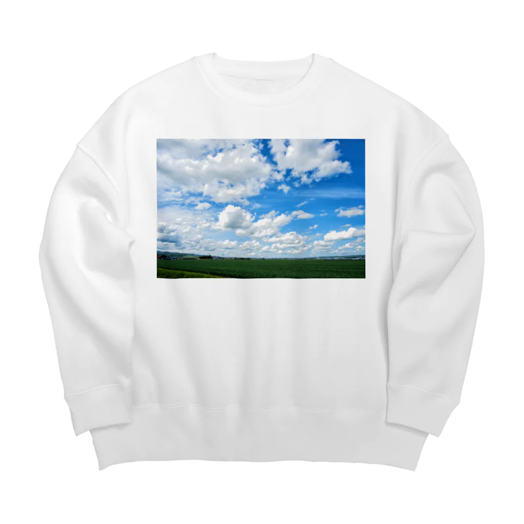 nekonote0の青い空 Big Crew Neck Sweatshirt