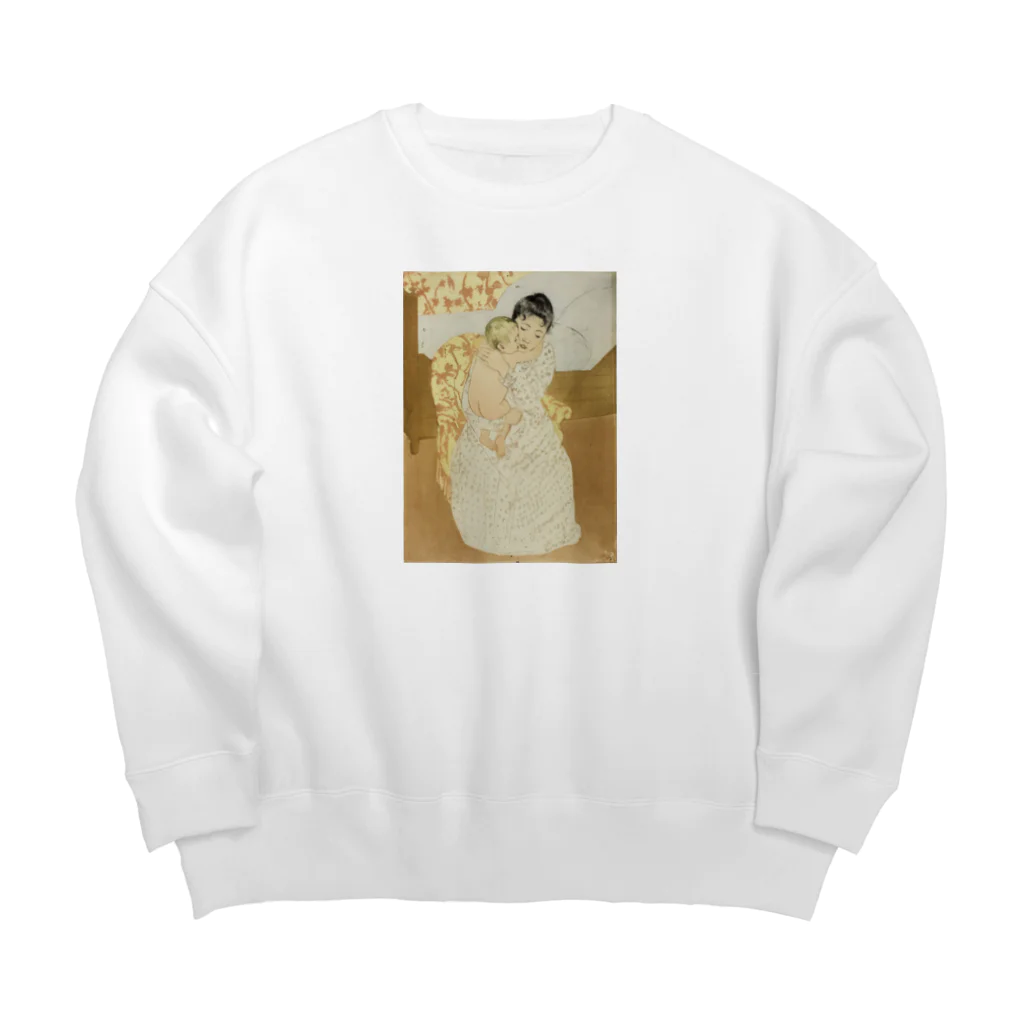 museumshop3の【世界の名画】メアリー・カサット『Maternal Caress』 Big Crew Neck Sweatshirt