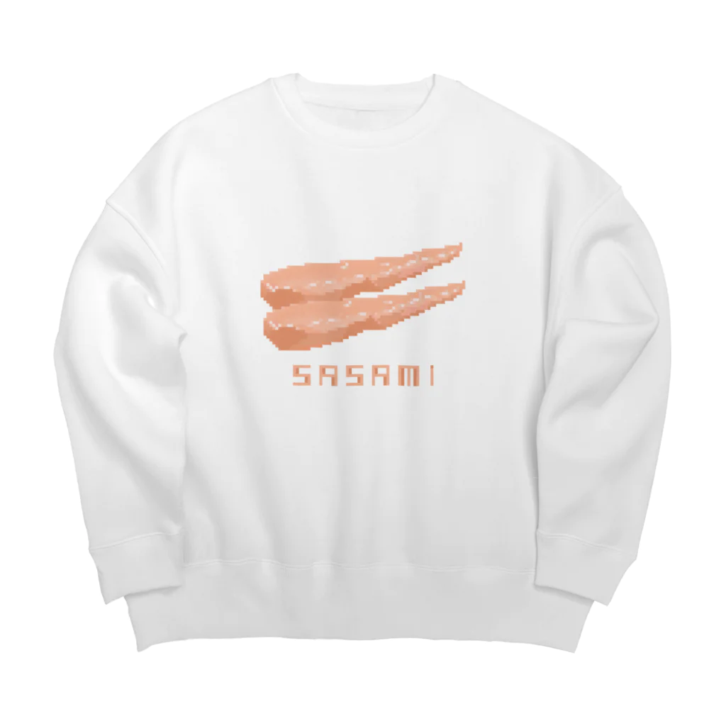 Mrs.Bean/ミセスビーンのドット絵ササミ Big Crew Neck Sweatshirt