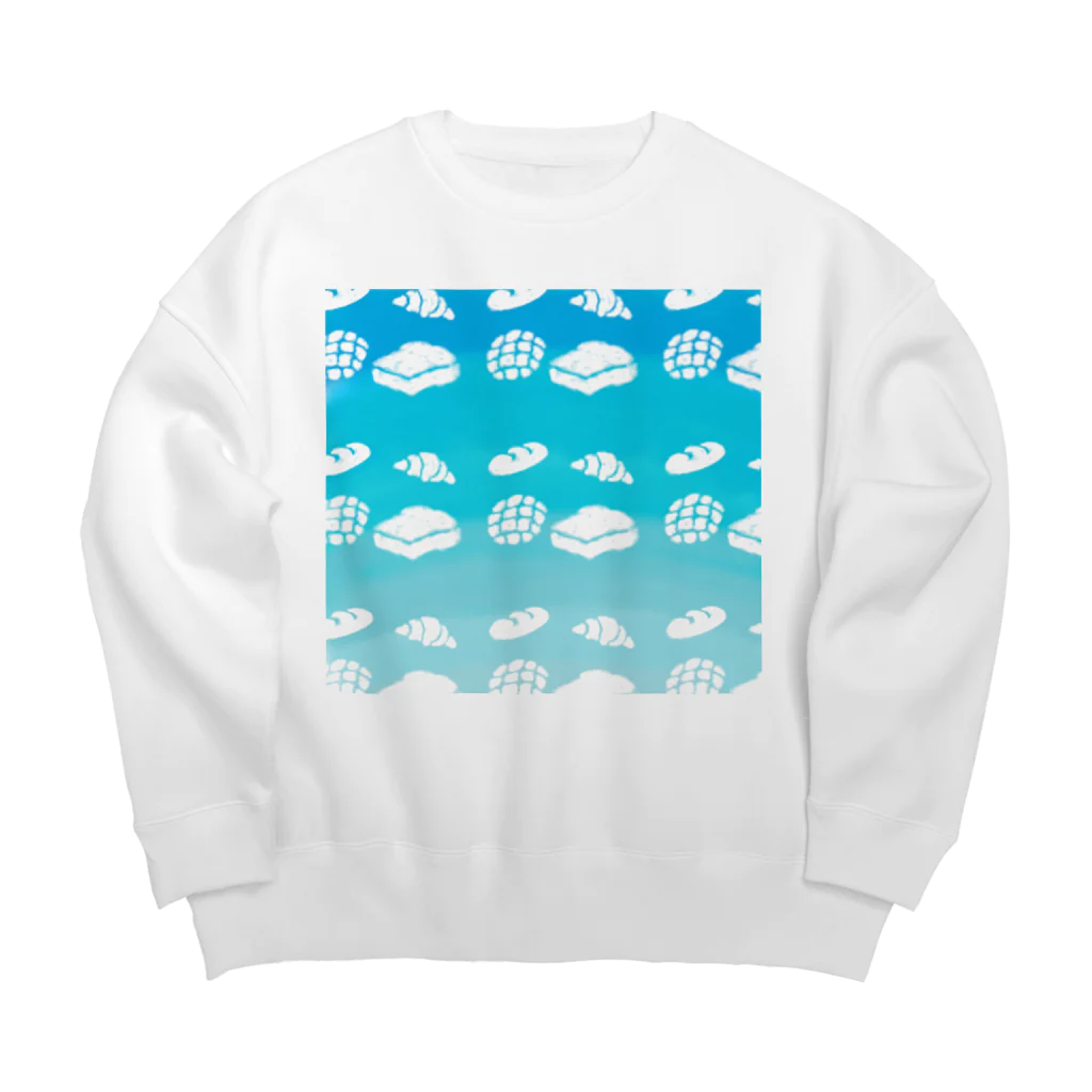 おにぎり堂の青空とパンの雲　ノーマルver. Big Crew Neck Sweatshirt