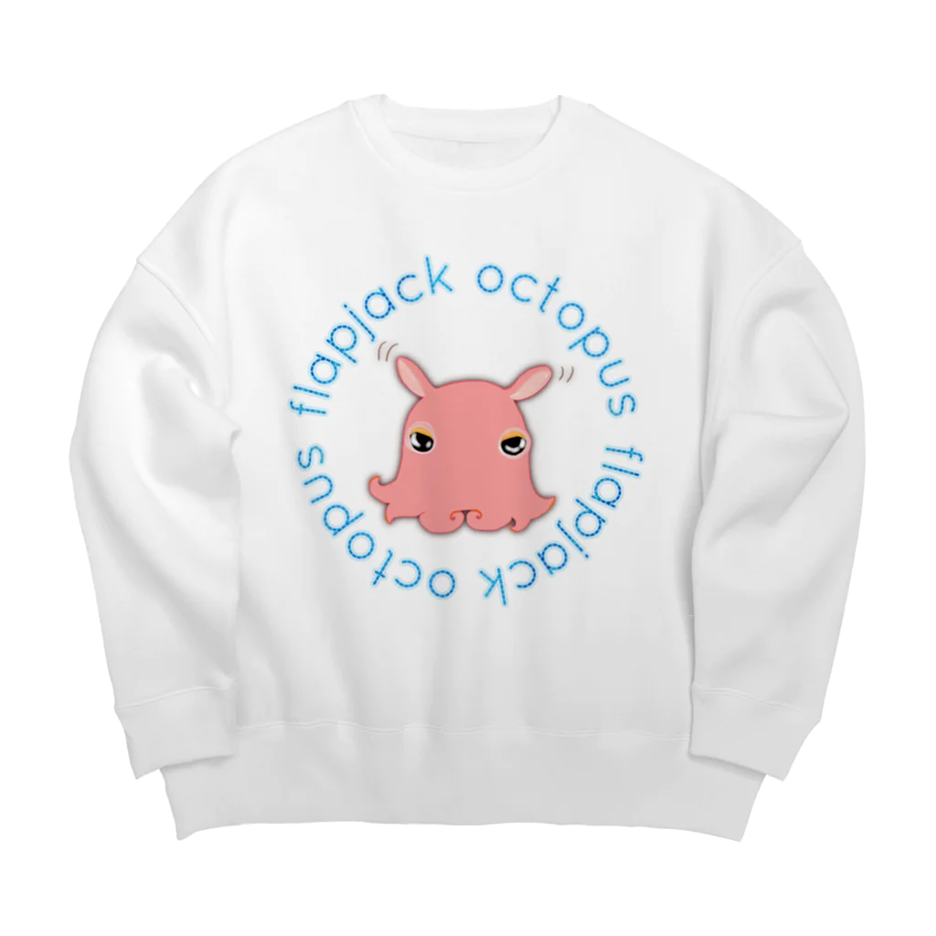 LalaHangeulのFlapjack Octopus(メンダコ) 英語バージョン Big Crew Neck Sweatshirt