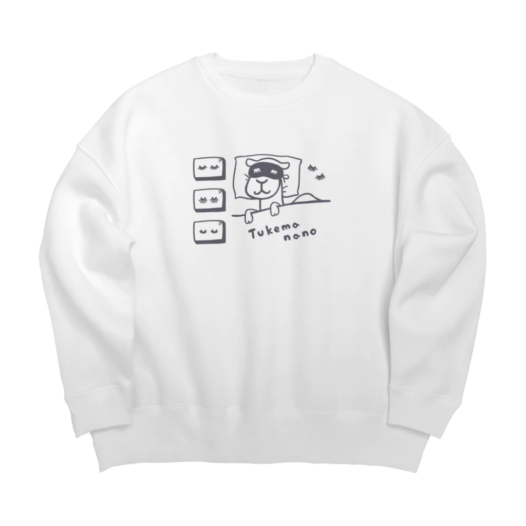 Andiamoのつけまなの Big Crew Neck Sweatshirt