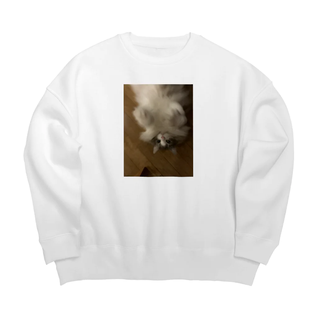 限界にきの猫！！ Big Crew Neck Sweatshirt