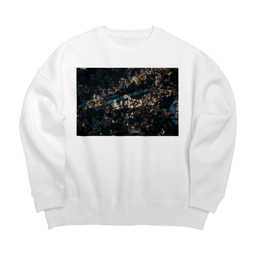 am.の桜と光 Big Crew Neck Sweatshirt