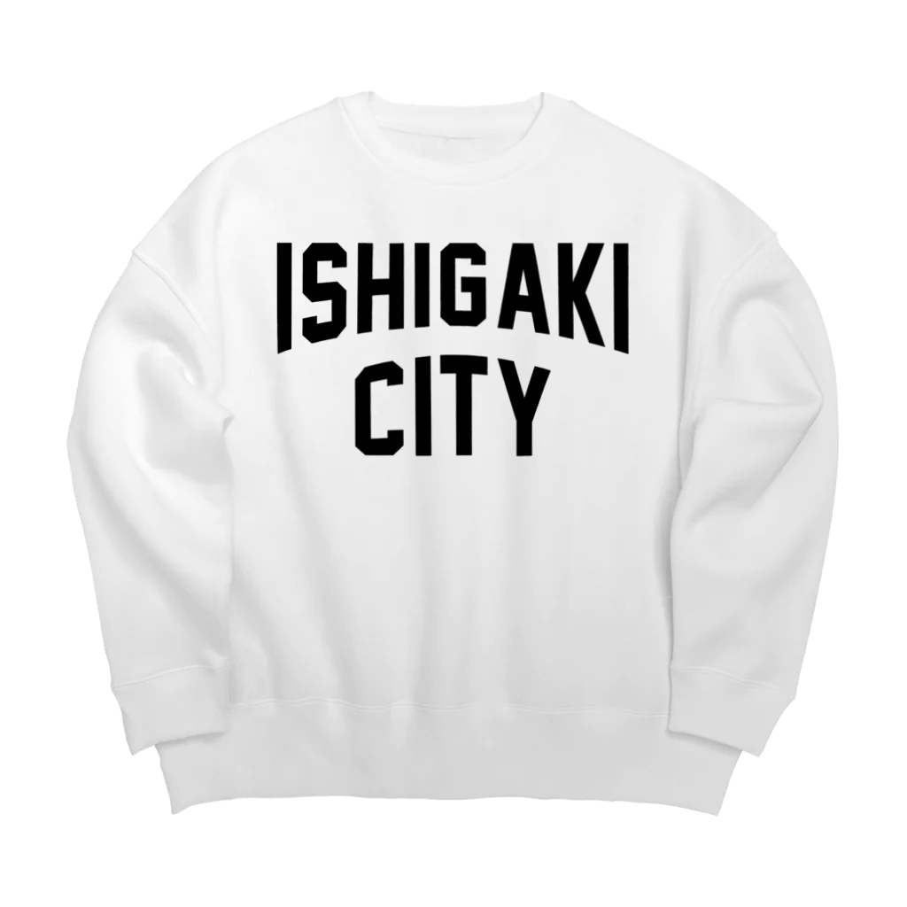 JIMOTO Wear Local Japanの石垣市 ISHIGAKI CITY Big Crew Neck Sweatshirt