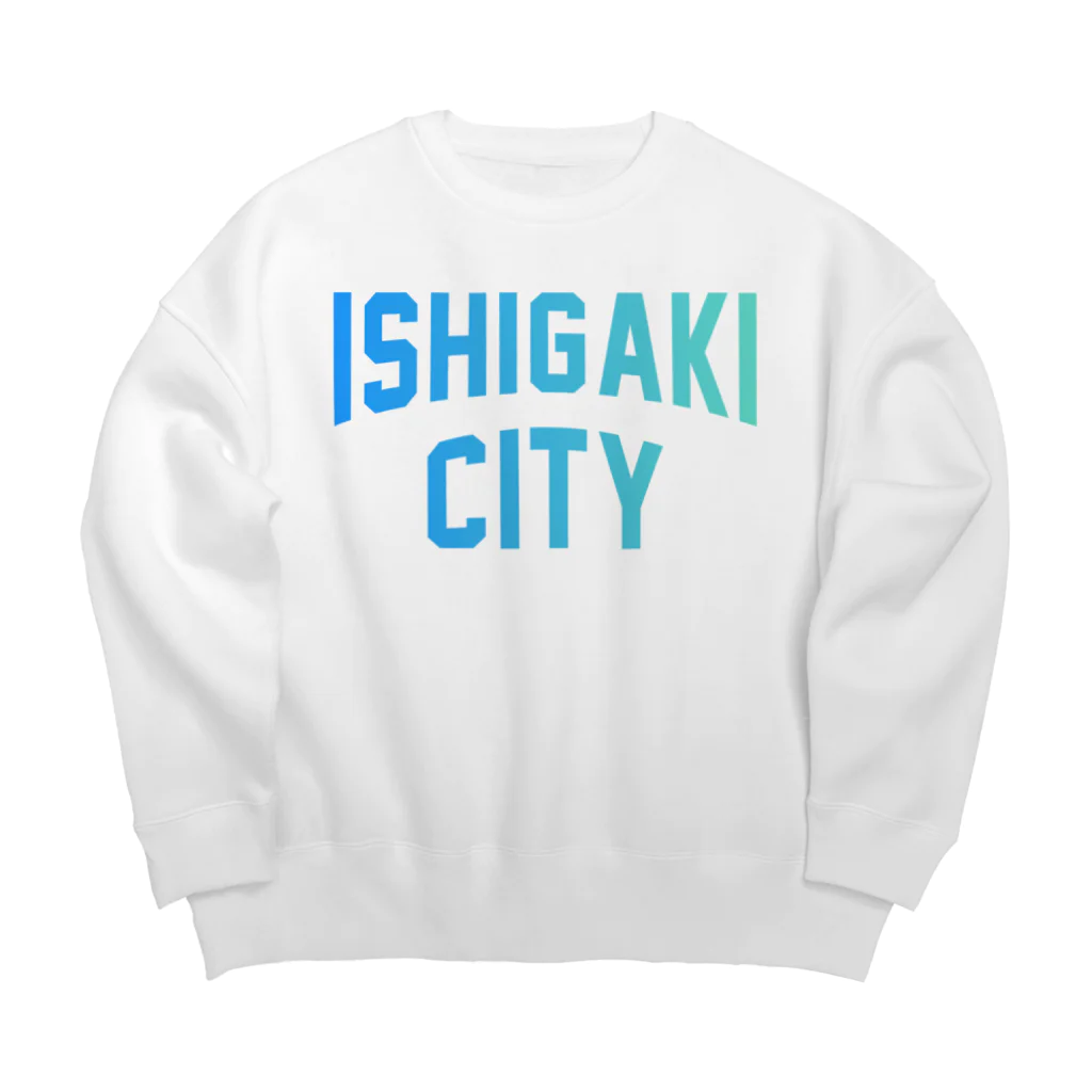 JIMOTOE Wear Local Japanの石垣市 ISHIGAKI CITY Big Crew Neck Sweatshirt