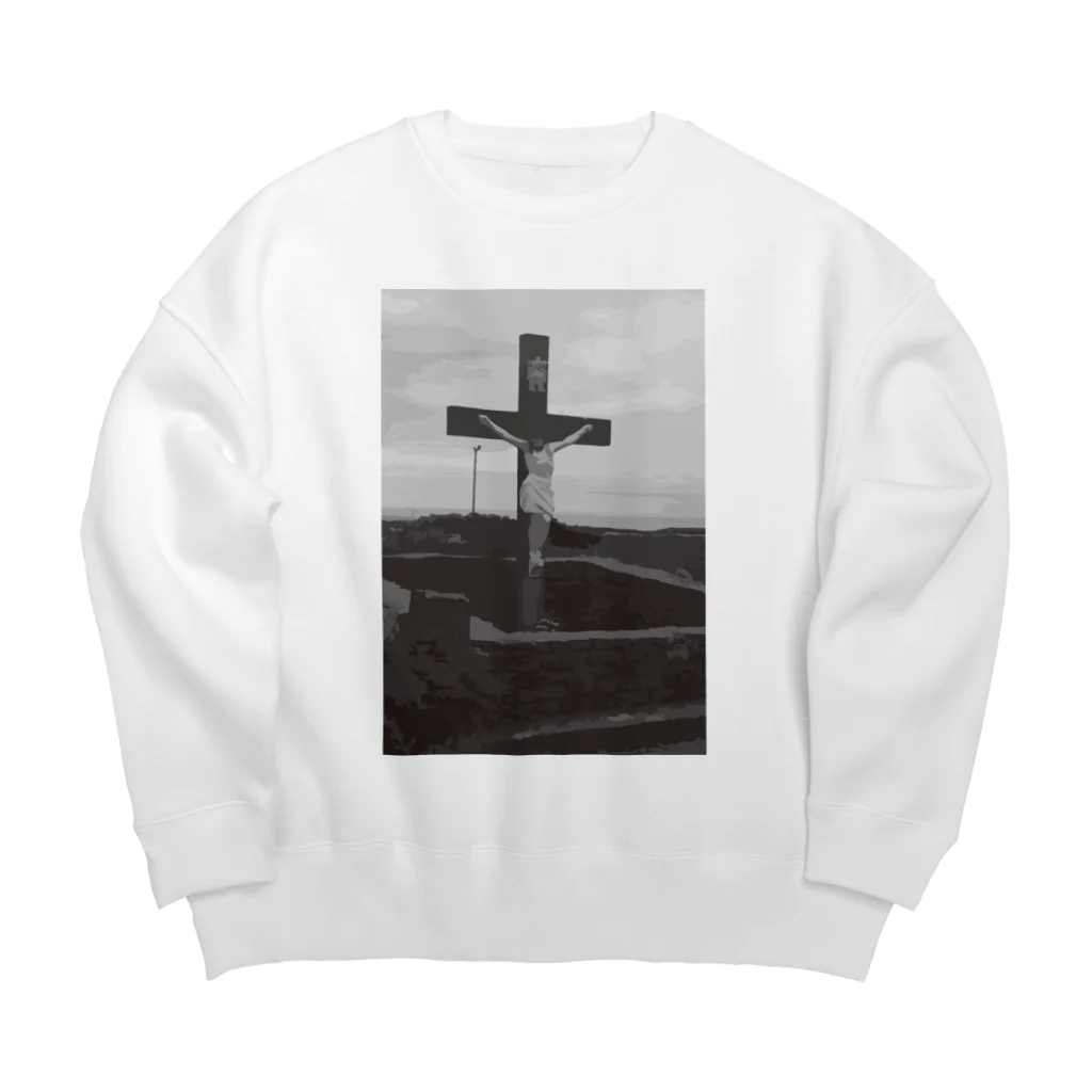 フォーヴァのイエスキリスト Big Crew Neck Sweatshirt