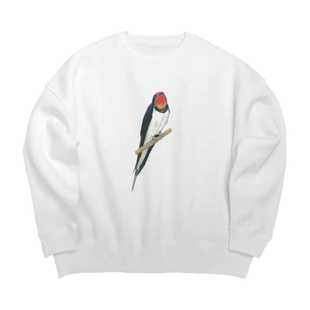 森図鑑の[森図鑑] ツバメ Big Crew Neck Sweatshirt