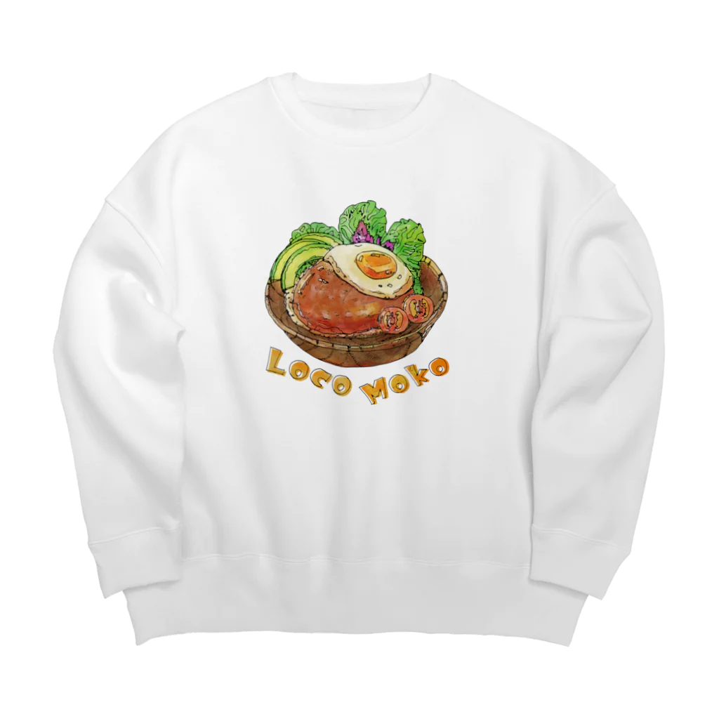 huroshikiのロコモコ/Loco Moko Big Crew Neck Sweatshirt