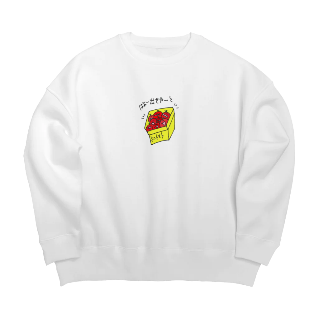 melon  pankoのトマトンの出荷 Big Crew Neck Sweatshirt