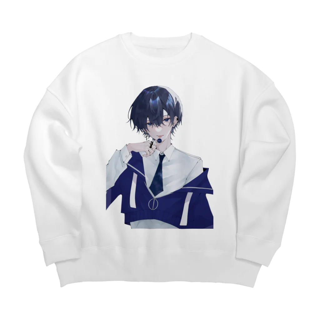 まっしろの真白 碧 Big Crew Neck Sweatshirt