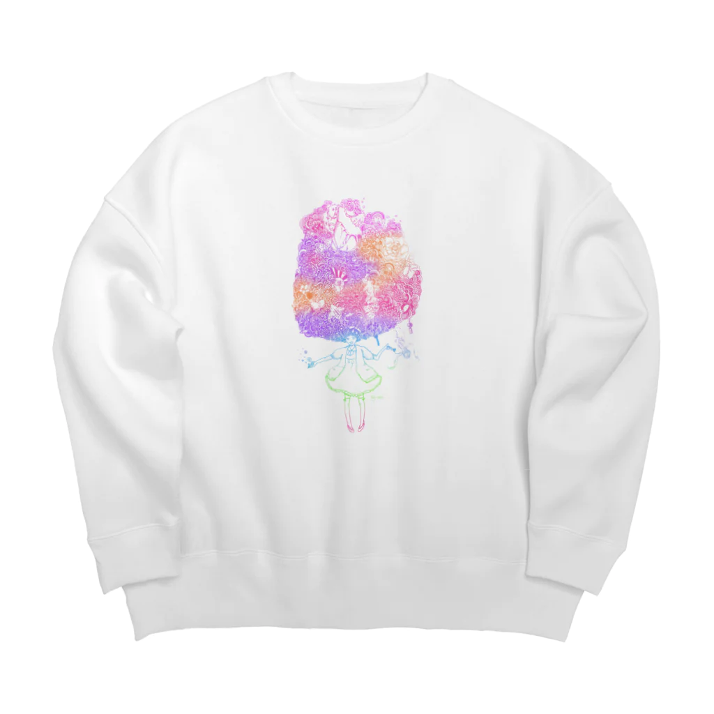 フジサキ（よころ）のおんなのこ！ Big Crew Neck Sweatshirt