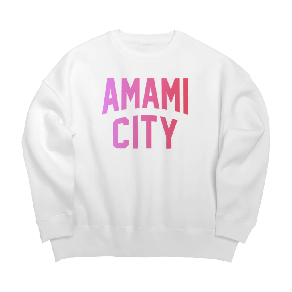 JIMOTOE Wear Local Japanの奄美市 AMAMI CITY Big Crew Neck Sweatshirt
