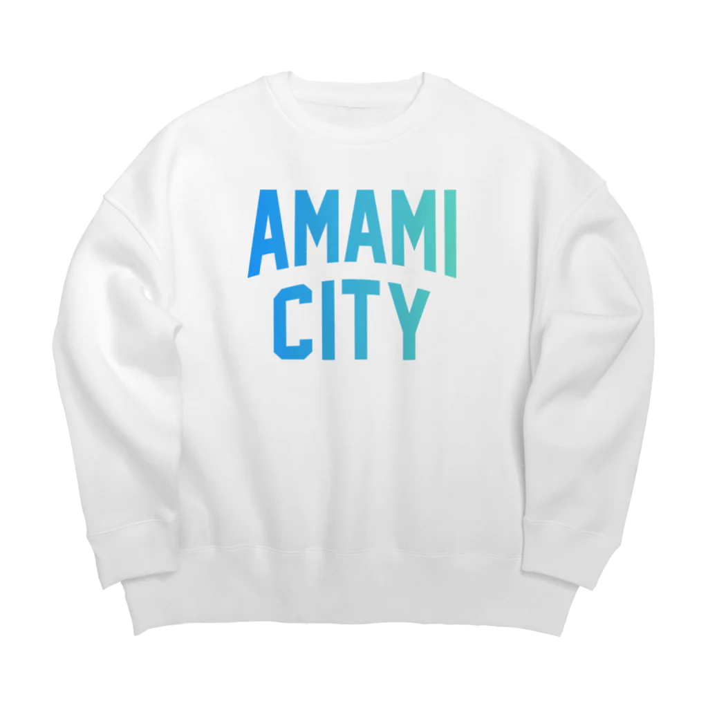 JIMOTOE Wear Local Japanの奄美市 AMAMI CITY Big Crew Neck Sweatshirt