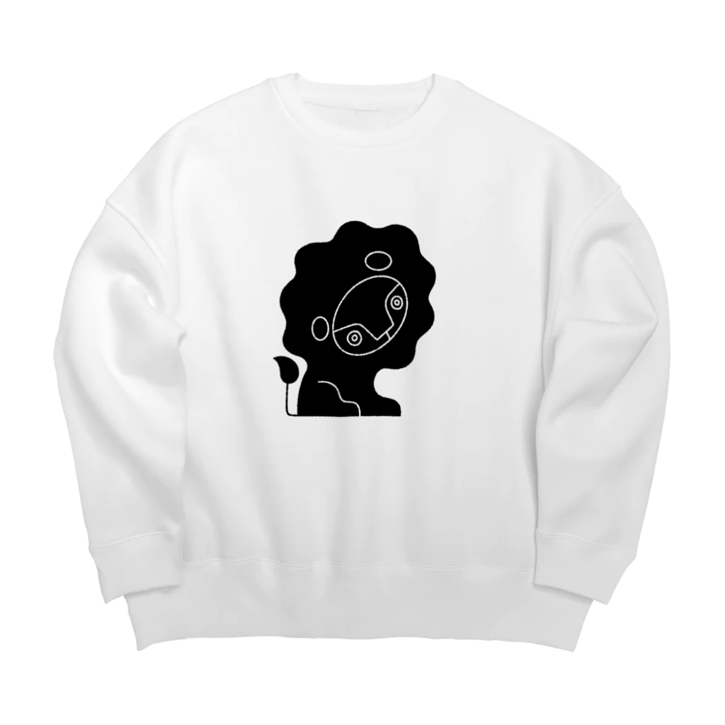 boo-banaのライオンサン Big Crew Neck Sweatshirt