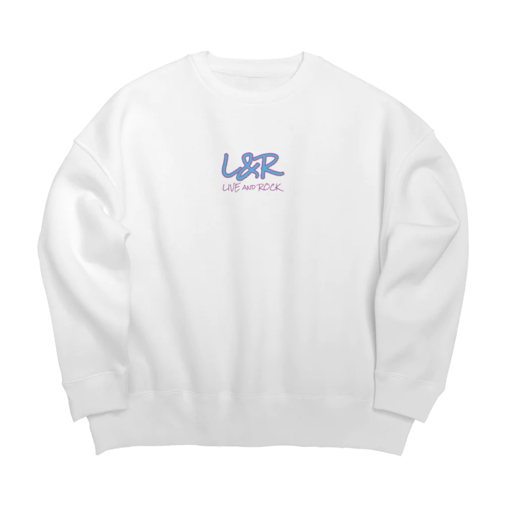 L&RのL&R  LIVE and ROCK Big Crew Neck Sweatshirt