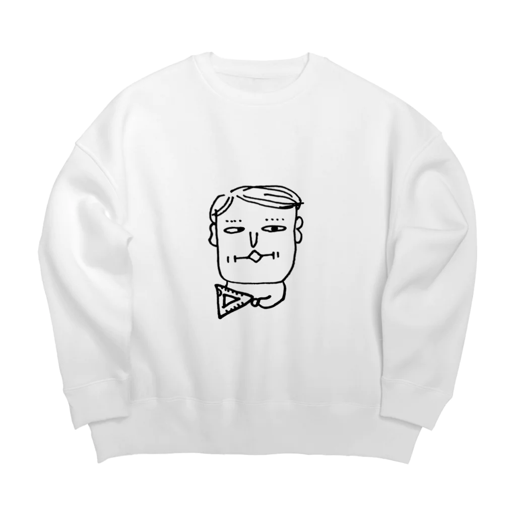 にんの数学担当の砂田先生 Big Crew Neck Sweatshirt