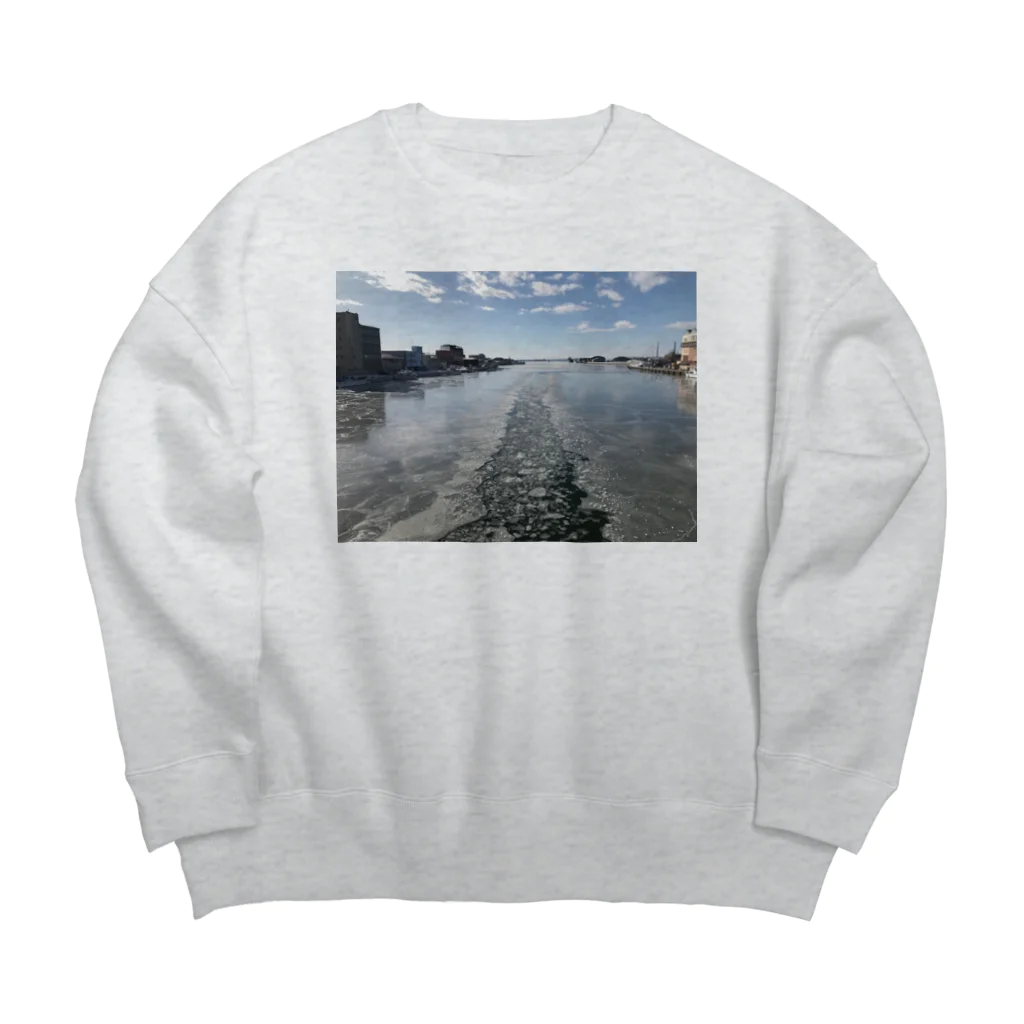 空屋　sorayakusakaの201902111352001　漁船の足跡 Big Crew Neck Sweatshirt