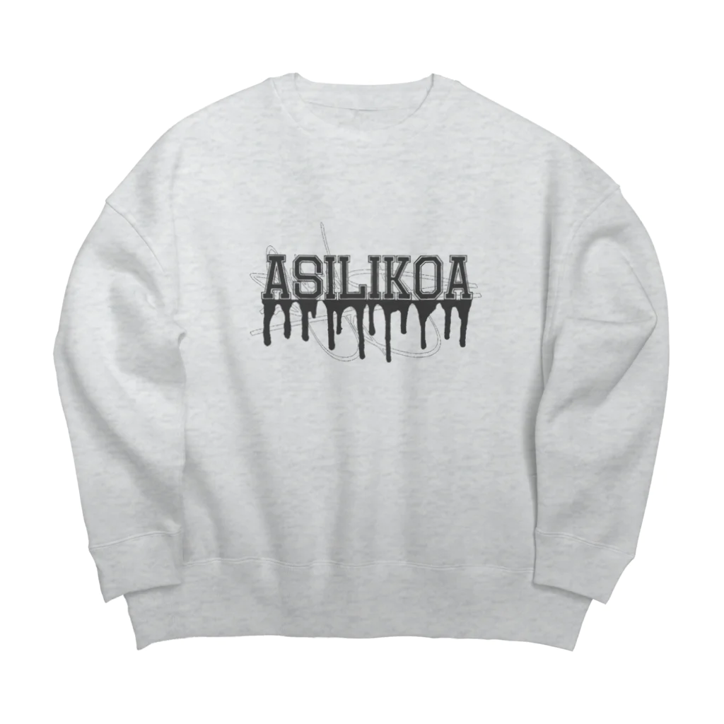 @silikoaの「@silikoa Big Sweat 01/College」 Big Crew Neck Sweatshirt