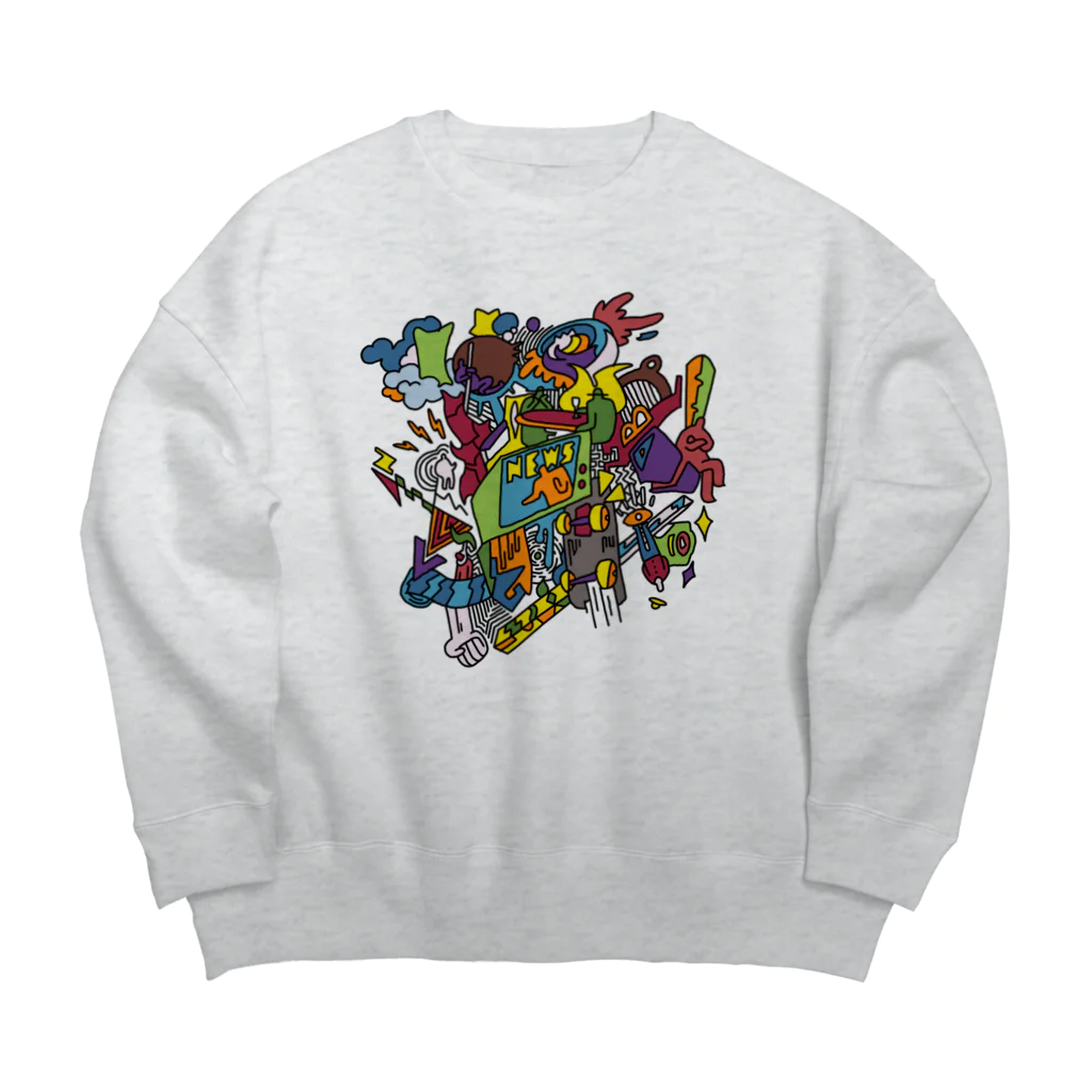 宇久伊須（ウグイス）のNEWS_color Big Crew Neck Sweatshirt