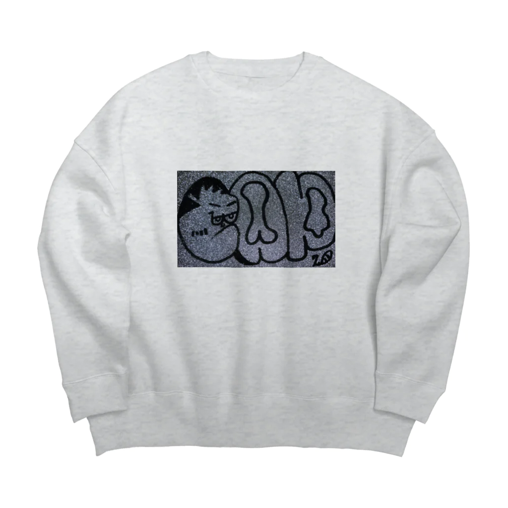 リィのcap トレーナー Big Crew Neck Sweatshirt