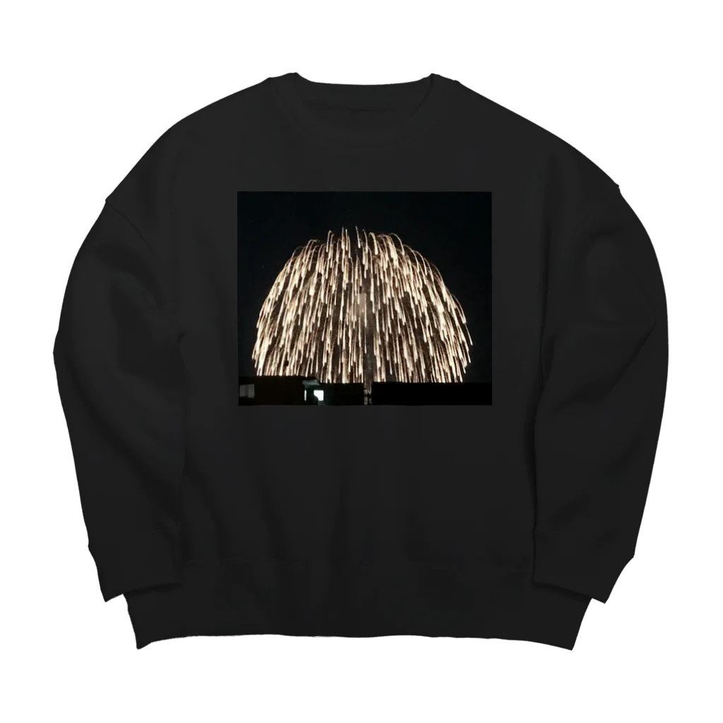 空屋　sorayakusakaの202209101940000　遠くの三尺玉 Big Crew Neck Sweatshirt