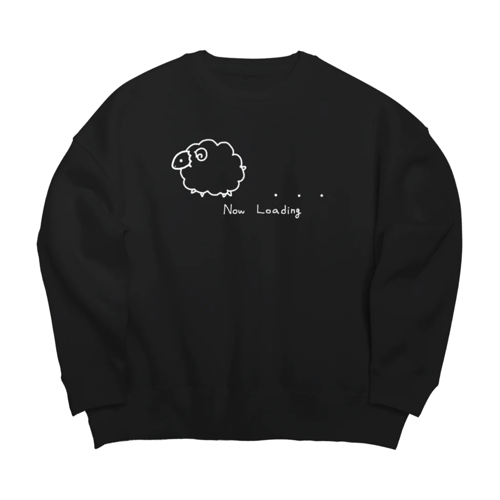 日々碌ストアのnowloadingの羊 Big Crew Neck Sweatshirt