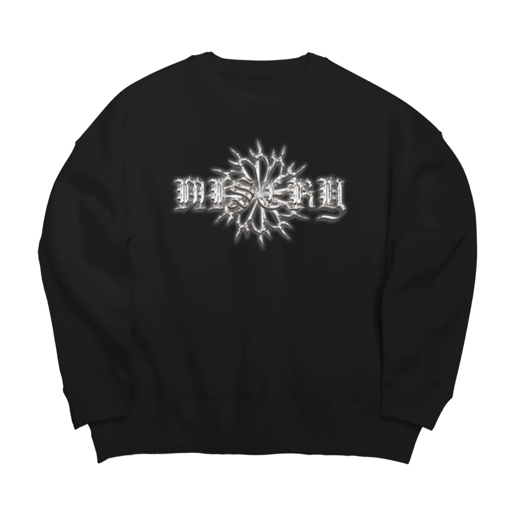 YuukingStoreのMISERY Big Crew Neck Sweatshirt