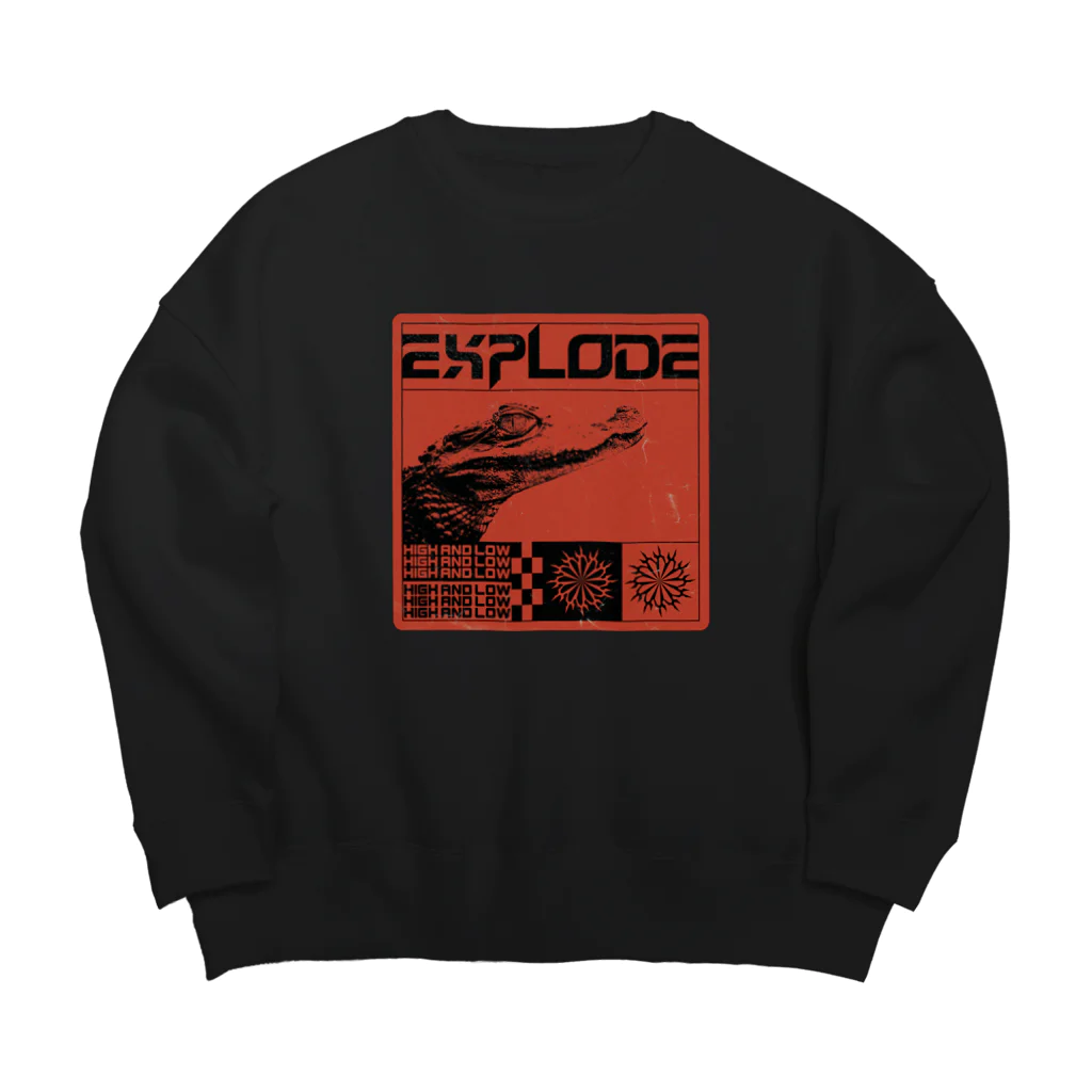 YuukingStoreのEXPLODE Big Crew Neck Sweatshirt