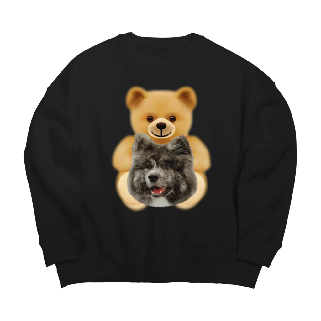 mikamichaelの秋田犬TEDDY Big Crew Neck Sweatshirt