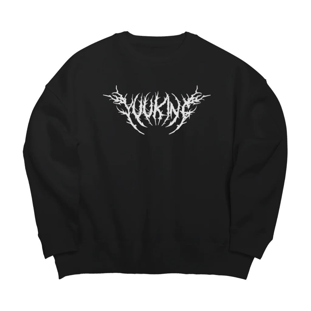 YuukingStoreのDeath Metal Logo Big Crew Neck Sweatshirt