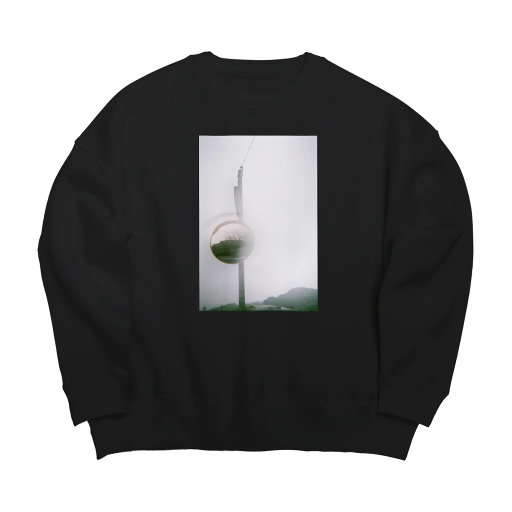 ノーライフノーマスクの雨のミラー Big Crew Neck Sweatshirt