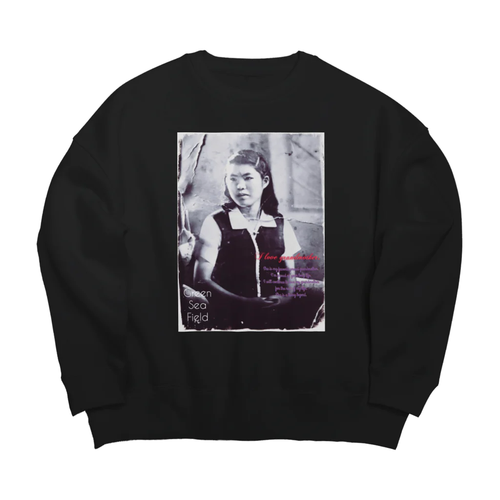 Oldkidの大好きなおばあちゃん Big Crew Neck Sweatshirt