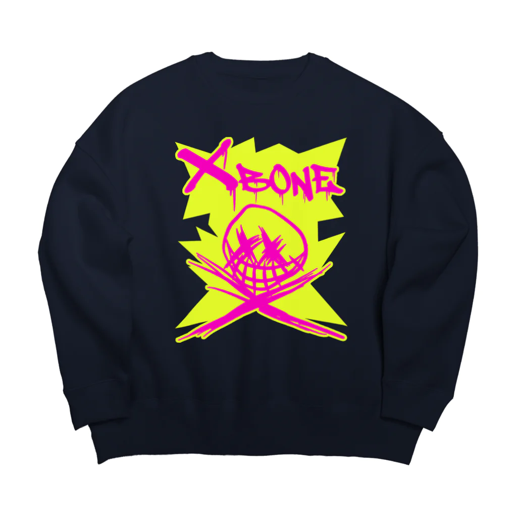 Ａ’ｚｗｏｒｋＳのRAKUGAKIXBONE PNKonYEL NEON Big Crew Neck Sweatshirt