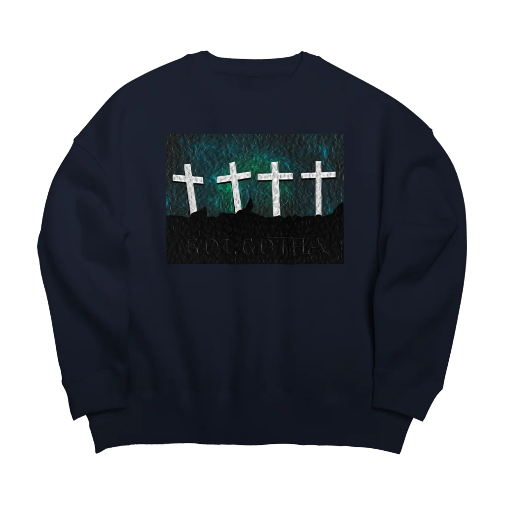 Ａ’ｚｗｏｒｋＳのGOLGOTHA OIL PAINTING Big Crew Neck Sweatshirt