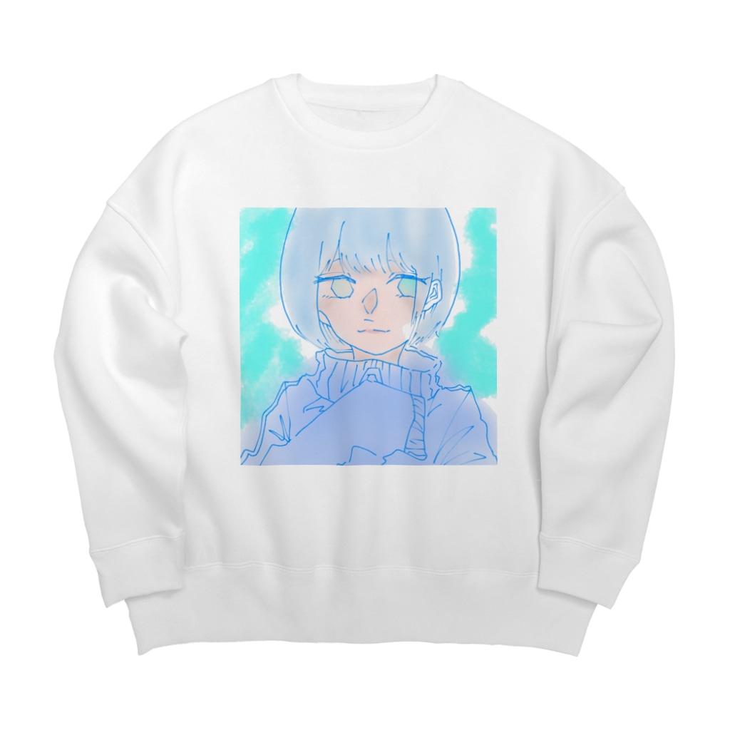 ツンデレ娘 Big Crew Neck Sweatshirt By さいつよぼぶ子 Eton Suzuri
