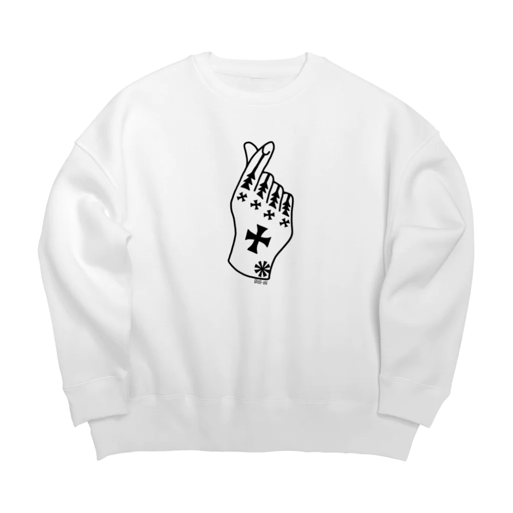 elli-okiのHazichi×WHITE Big Crew Neck Sweatshirt