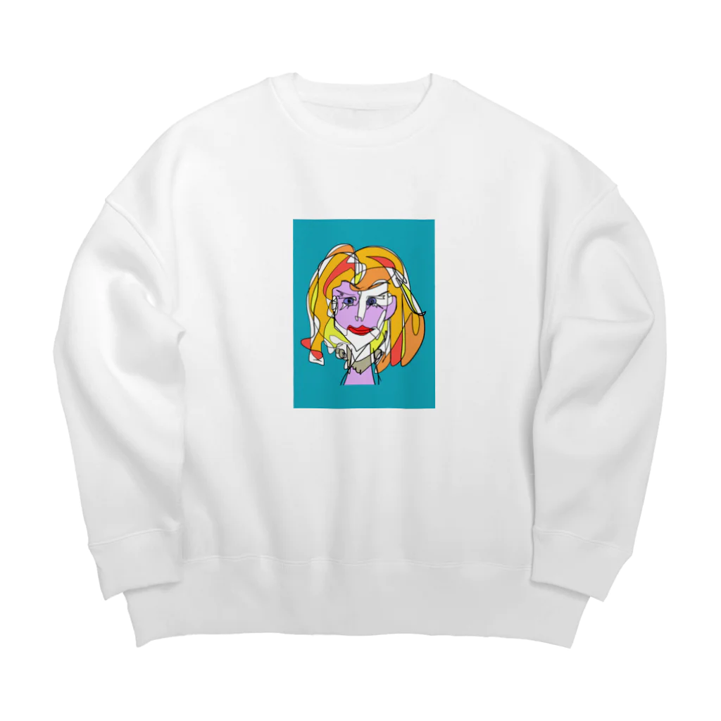 トミタ ミクのドラァグクイーン Big Crew Neck Sweatshirt