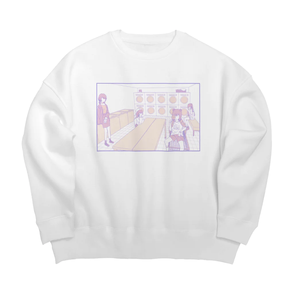 そにょん︎🩶のせんたくして Big Crew Neck Sweatshirt