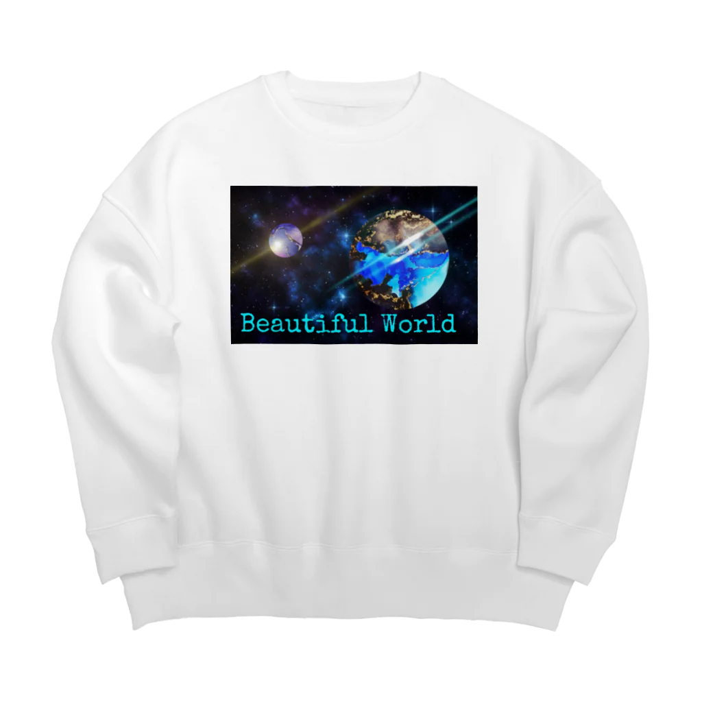 Kiyoka_artのGalaxy★ Big Crew Neck Sweatshirt