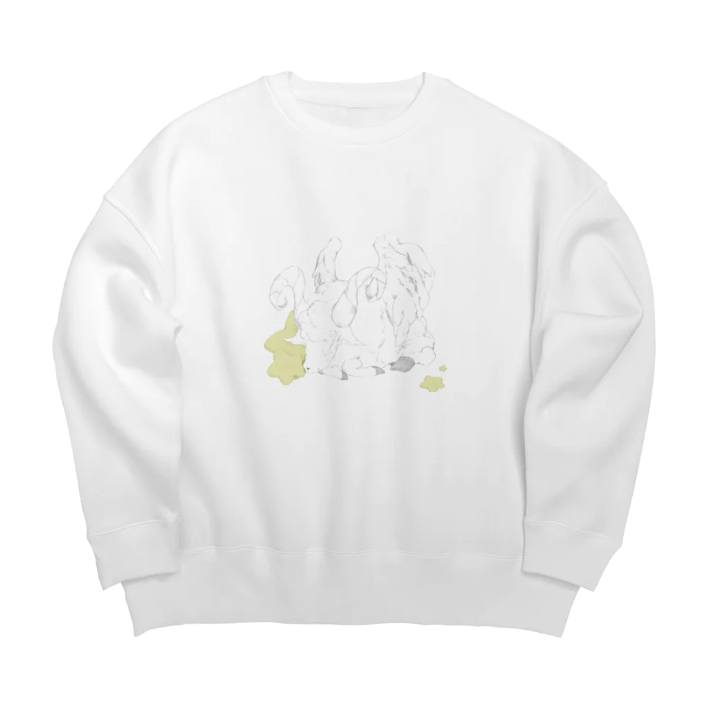 深ヅメのきんようもうのひつじ Big Crew Neck Sweatshirt