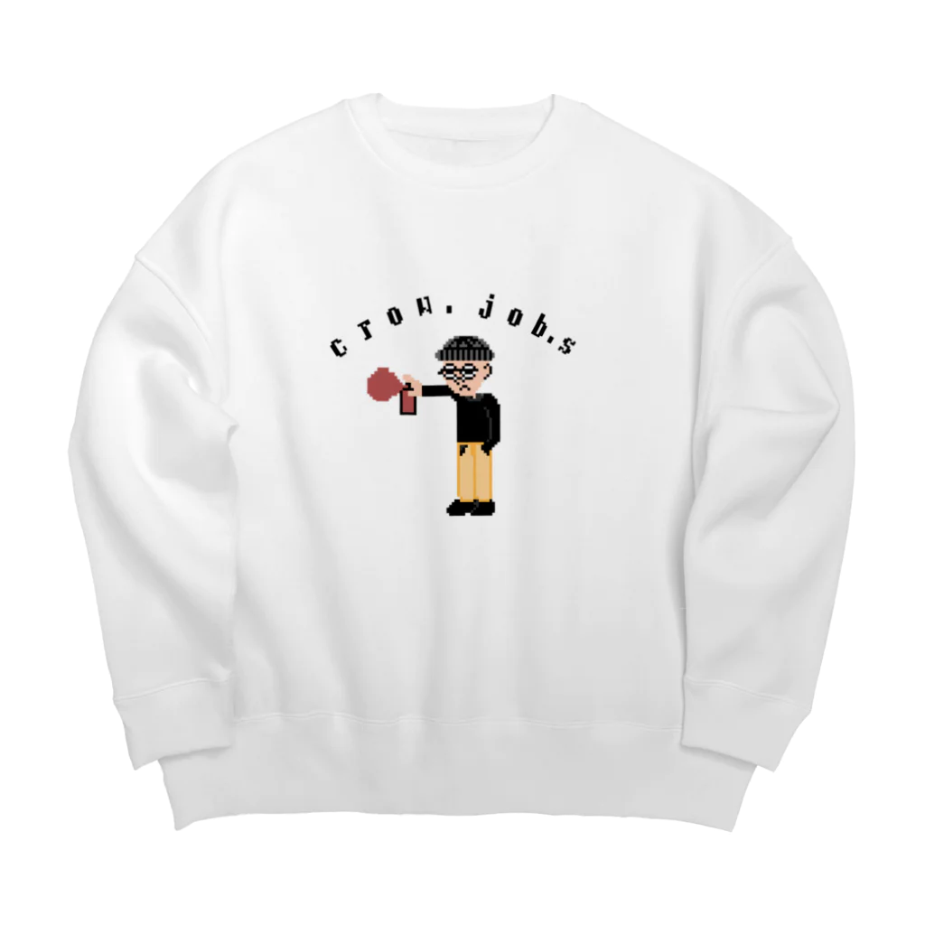 crow-jobsのスプレー君 Big Crew Neck Sweatshirt