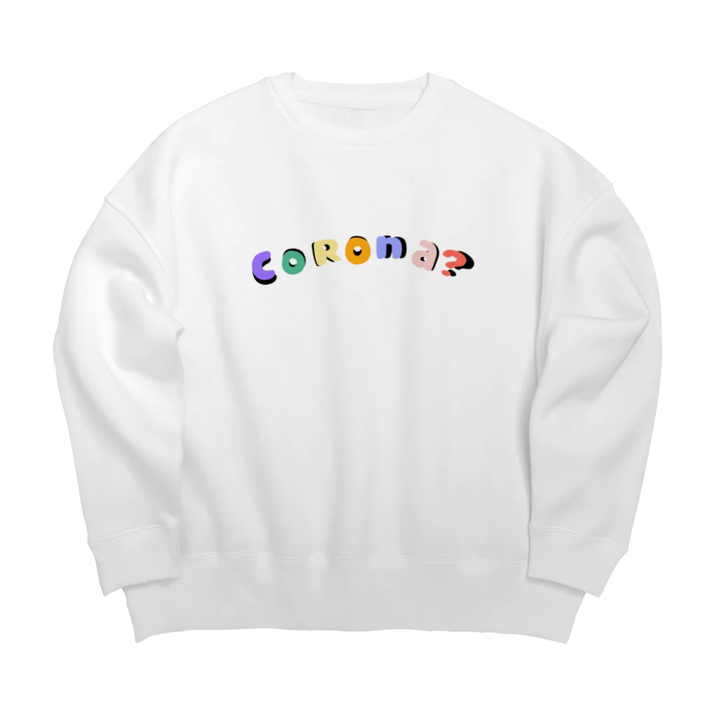 🍎デグーと服と雑貨屋さん🍏のcorona?　英文字シリーズ Big Crew Neck Sweatshirt