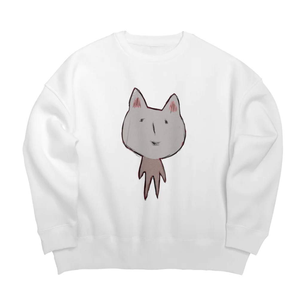 EYESのゆるねこ Big Crew Neck Sweatshirt