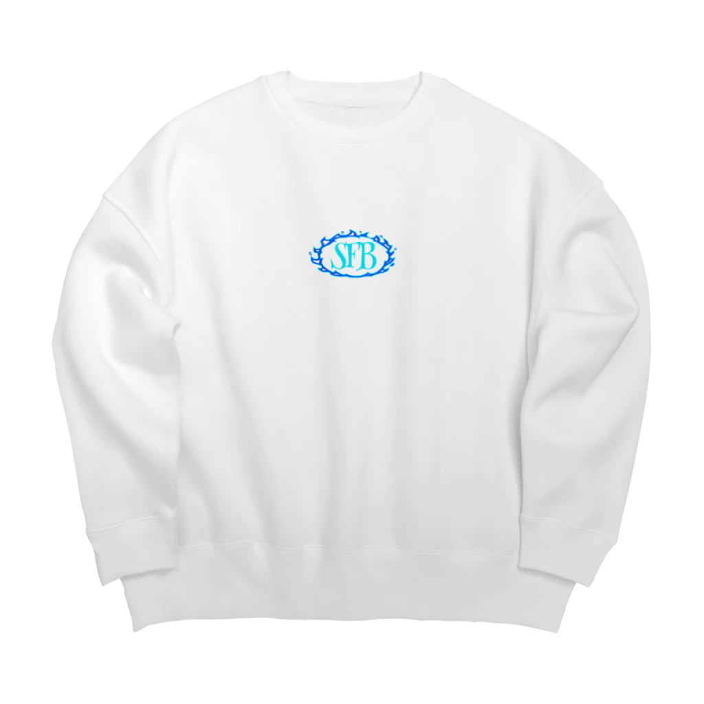 SFBの"SFB" Fire sweatshirt WHITE Big Crew Neck Sweatshirt