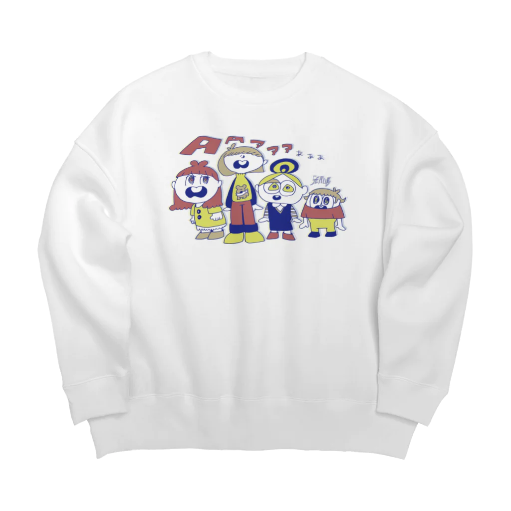 serubのAぁ Big Crew Neck Sweatshirt